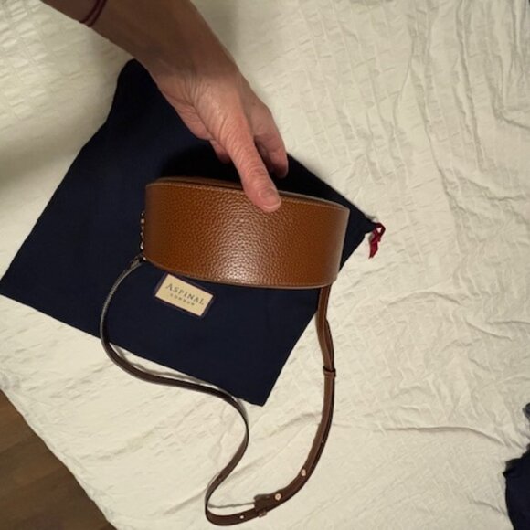 As New, Aspinal of London Portobello Crossbody Bag, Tan - Picture 3 of 11